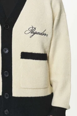 Pegador Sweaters|Knitwear|Unio Knit Cardigan Onyx Black Kingdom Beige