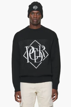 Pegador Sweaters|Knitwear|Valk Knit Sweater Onyx Black