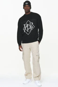 Pegador Sweaters|Knitwear|Valk Knit Sweater Onyx Black