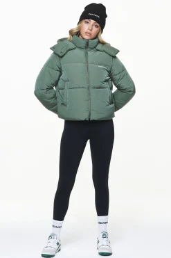 Pegador Jackets|Vanati Crushed Puffer Jacket Garden Green