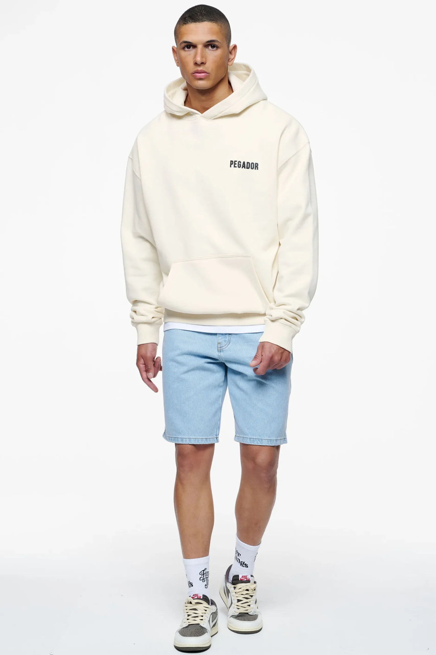 Pegador Hoodies|Verity Oversized Hoodie Vintage Washed Unbleached