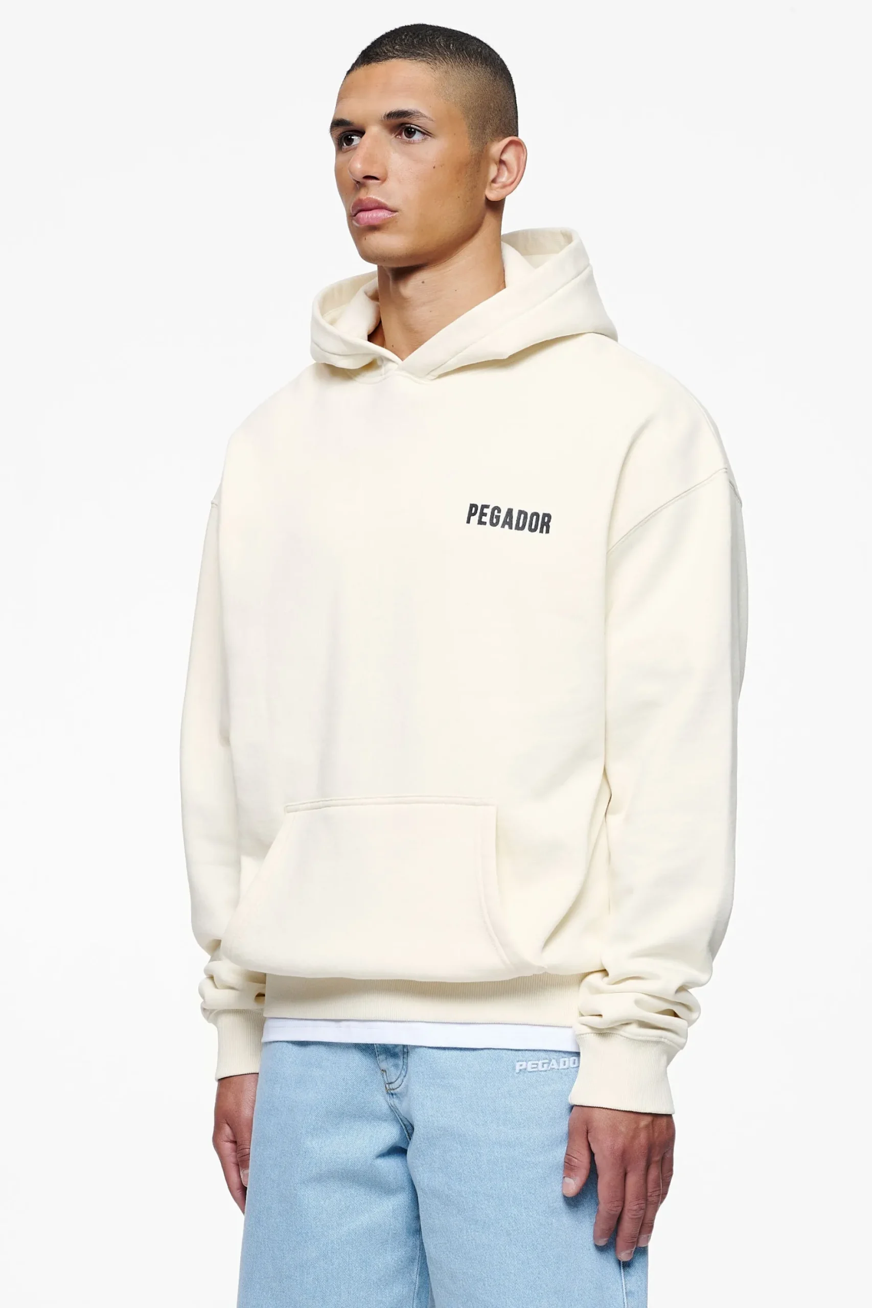 Pegador Hoodies|Verity Oversized Hoodie Vintage Washed Unbleached