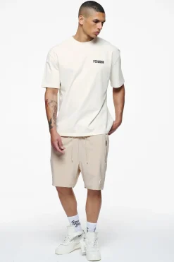 Pegador Tees|Verity Oversized Tee Vintage Washed Unbleached