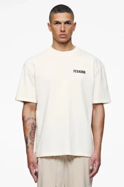 Pegador Tees|Verity Oversized Tee Vintage Washed Unbleached