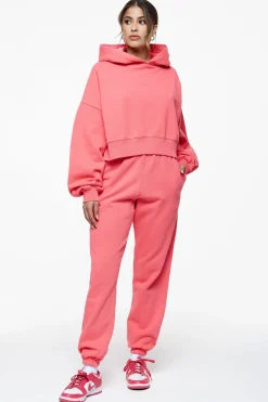 Pegador Pants|Villa High Waisted Sweat Pants Vintage Washed Strawberry Gum