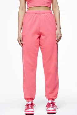Pegador Pants|Villa High Waisted Sweat Pants Vintage Washed Strawberry Gum