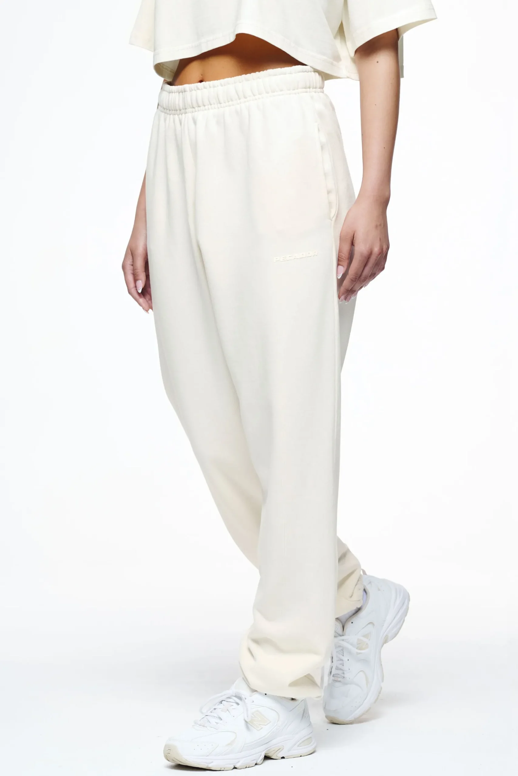 Pegador Pants|Villa High Waisted Sweat Pants Vintage Washed Unbleached Gum