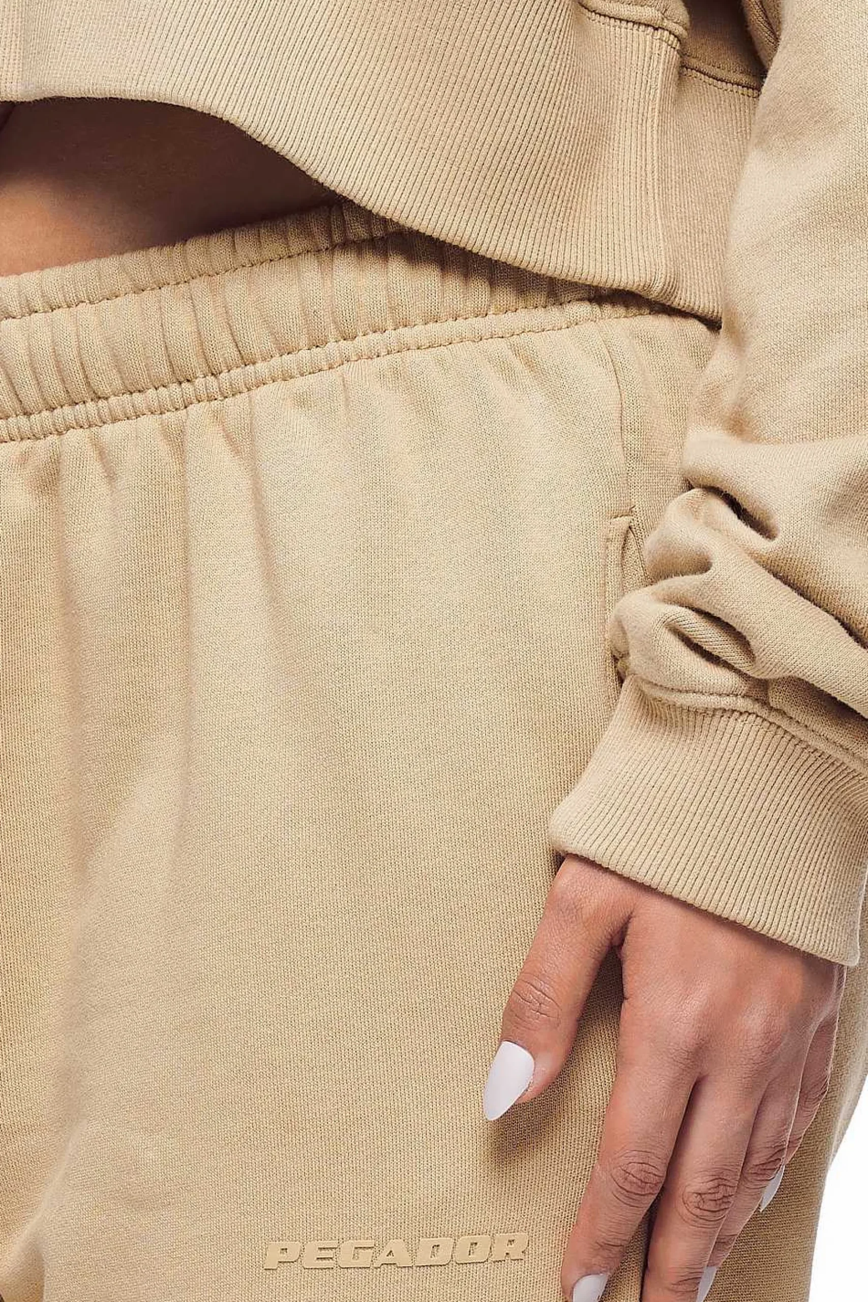 Pegador Pants|Villa High Waisted Sweat Pants Vintage Washed Espresso Gum
