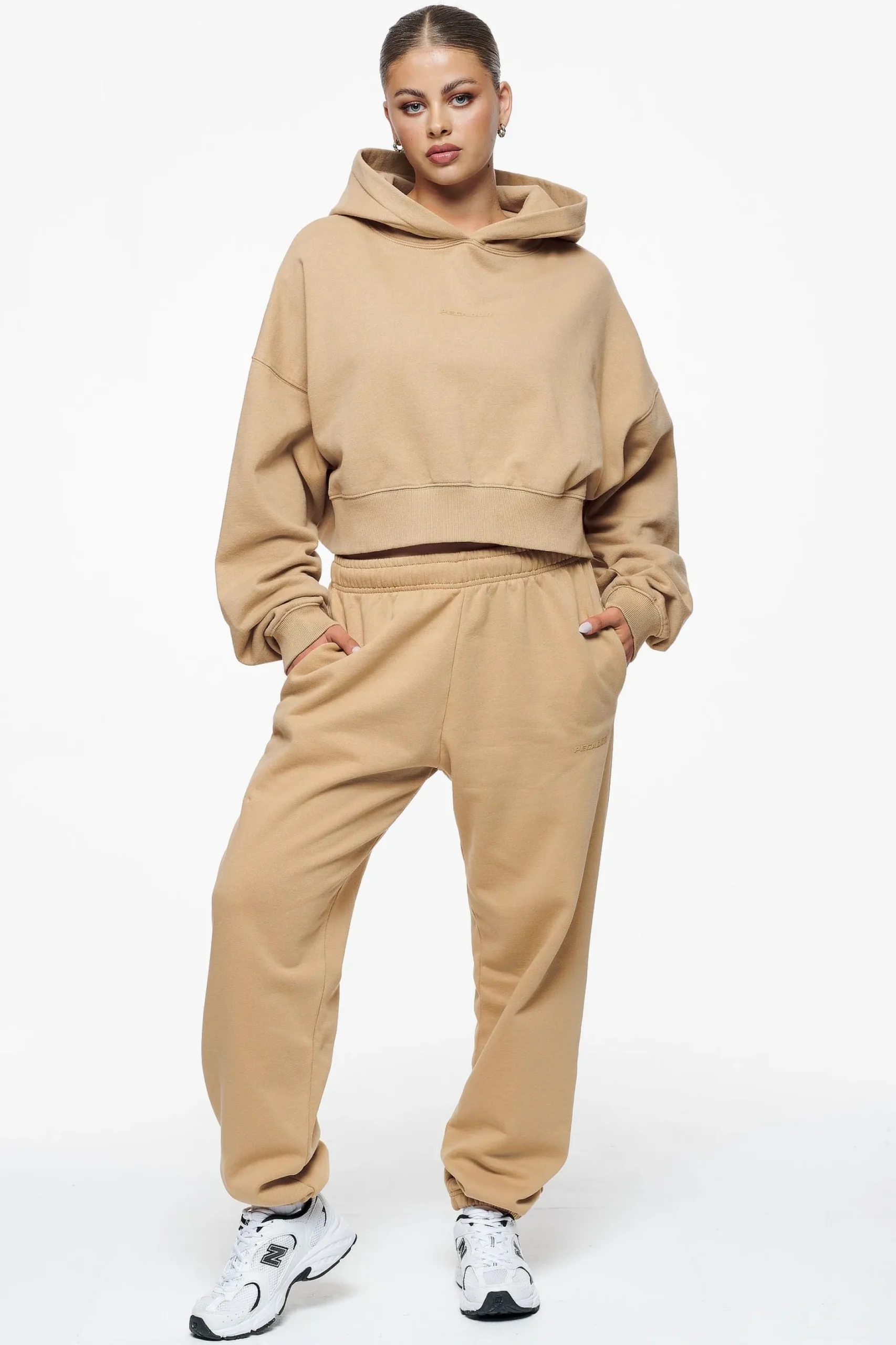 Pegador Pants|Villa High Waisted Sweat Pants Vintage Washed Espresso Gum