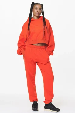 Pegador Pants|Villa High Waisted Sweat Pants Washed Signal Red Gum