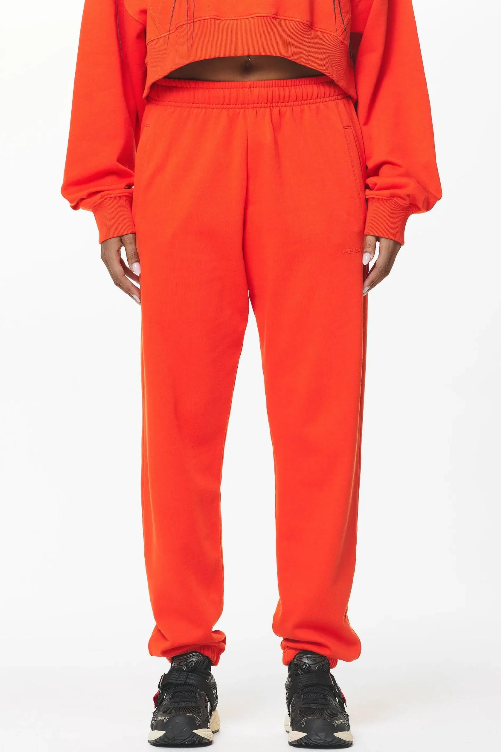 Pegador Pants|Villa High Waisted Sweat Pants Washed Signal Red Gum