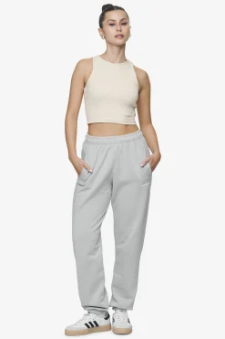 Pegador Pants|Villa High Waisted Sweat Pants White Gum Washed sky grey