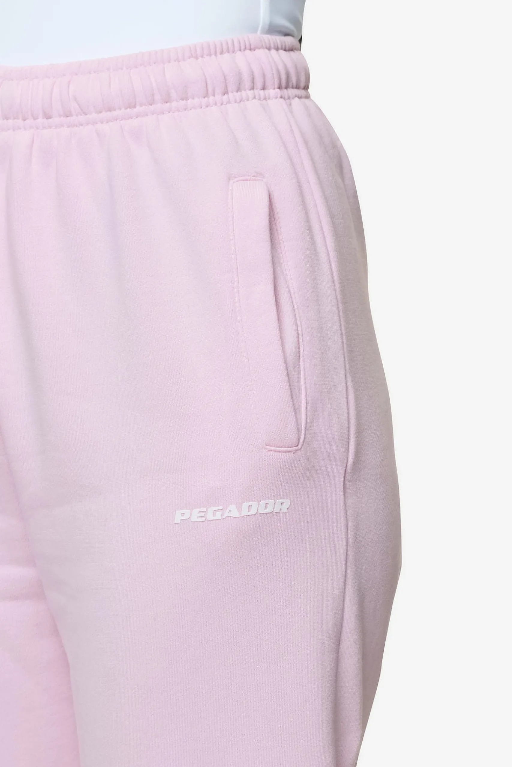 Pegador Pants|Villa High Waisted Sweat Pants White Gum Washed bubblegum