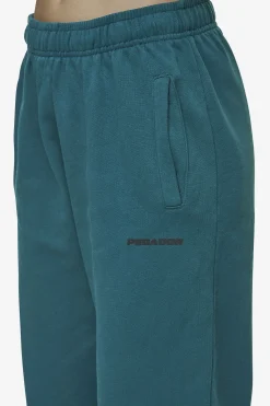 Pegador Pants|Villa High Waisted Sweat Pants Washed Urban Turquoise Black Gum