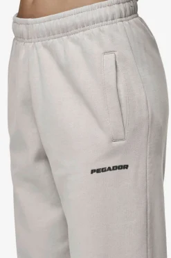 Pegador Pants|Villa High Waisted Sweat Pants Washed Moon Grey Black Gum