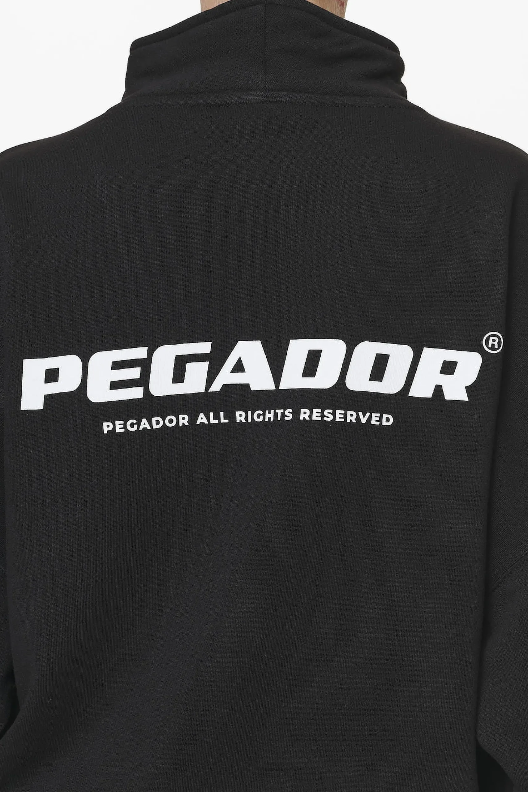 Pegador Sweaters|Vuku Logo Oversized Halfzip Black