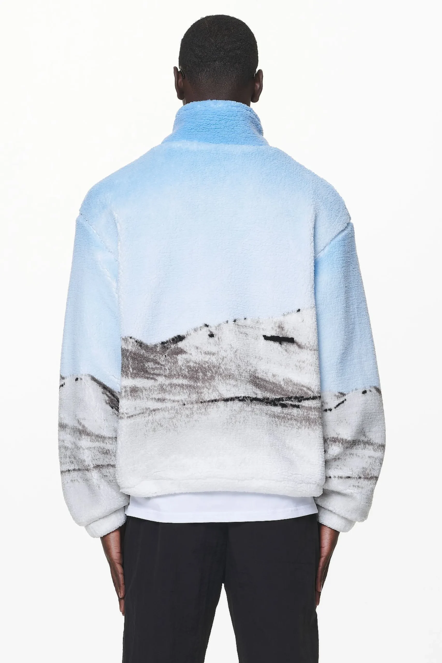 Pegador Sweaters|Vulcan Teddy Jacket Blue White