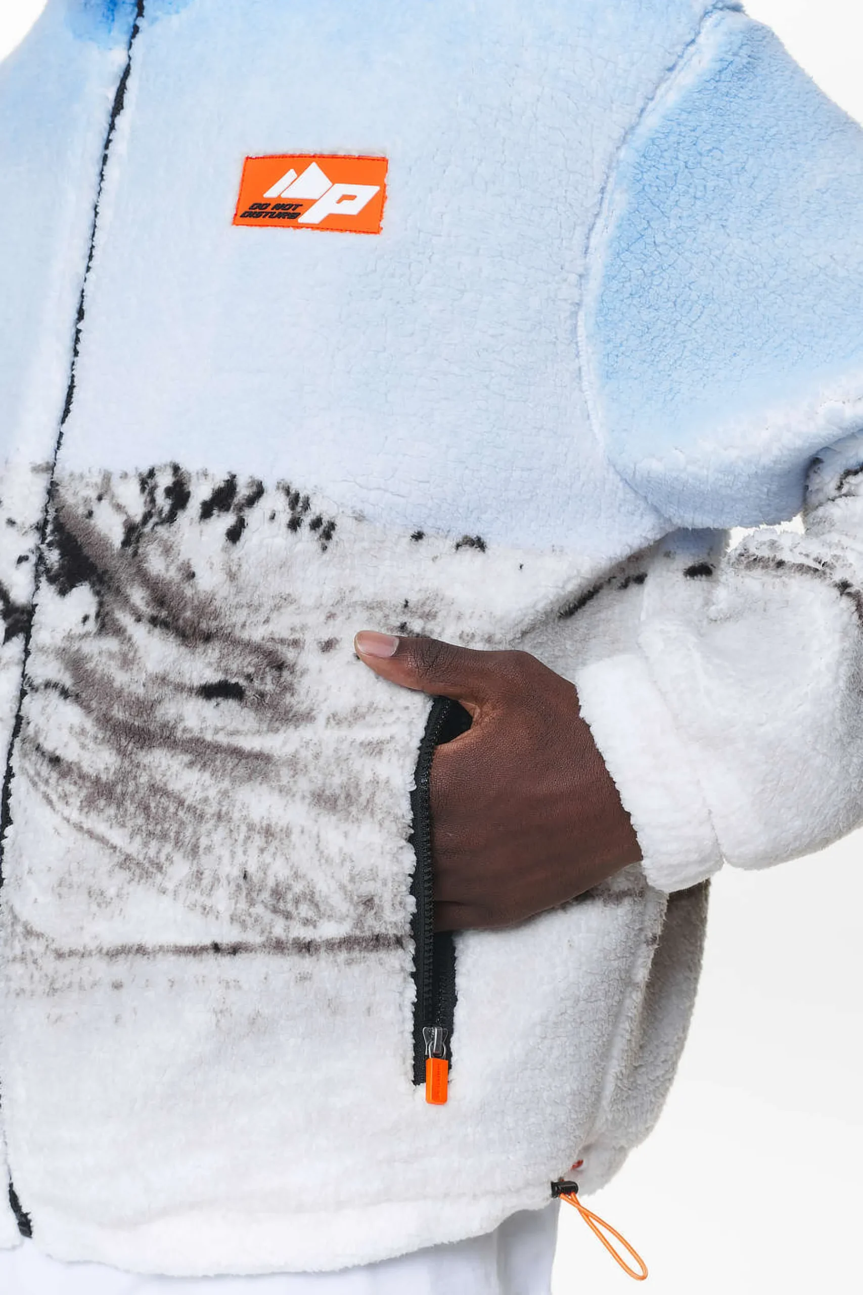 Pegador Sweaters|Vulcan Teddy Jacket Blue White