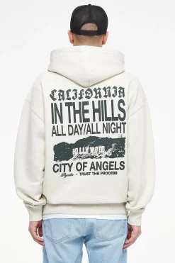 Pegador Hoodies|Wallace Oversized Hoodie Vintage Washed Angels Cream