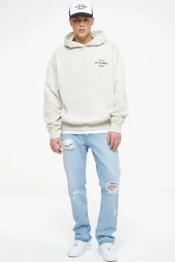 Pegador Hoodies|Wallace Oversized Hoodie Vintage Washed Angels Cream