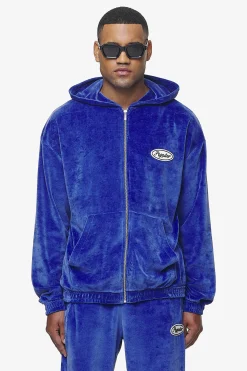 Pegador Hoodies|Weaver Oversized Velour Jacket Magic Violet