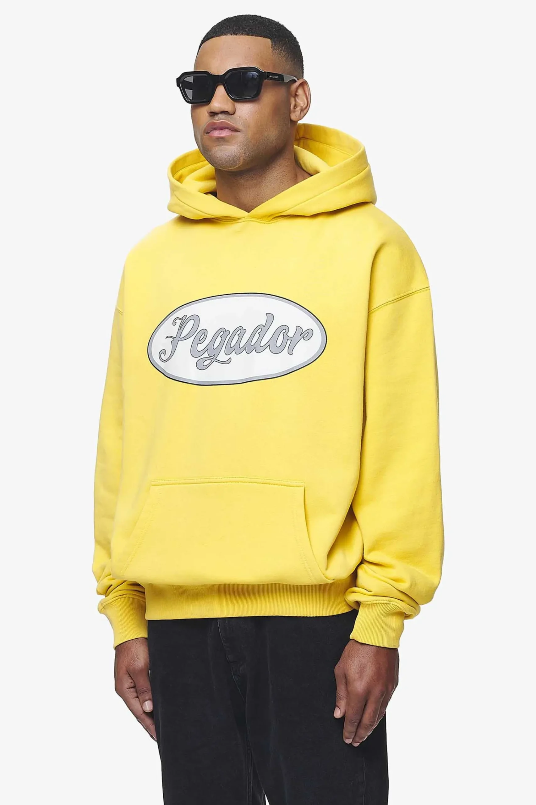 Pegador Hoodies|West Oversized Hoodie Vintage Washed Solar Yellow