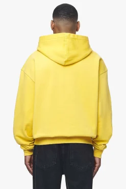 Pegador Hoodies|West Oversized Hoodie Vintage Washed Solar Yellow