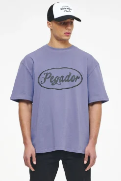 Pegador Tees|West Oversized Tee Vintage Washed Magic Violet