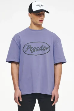 Pegador Tees|West Oversized Tee Vintage Washed Magic Violet