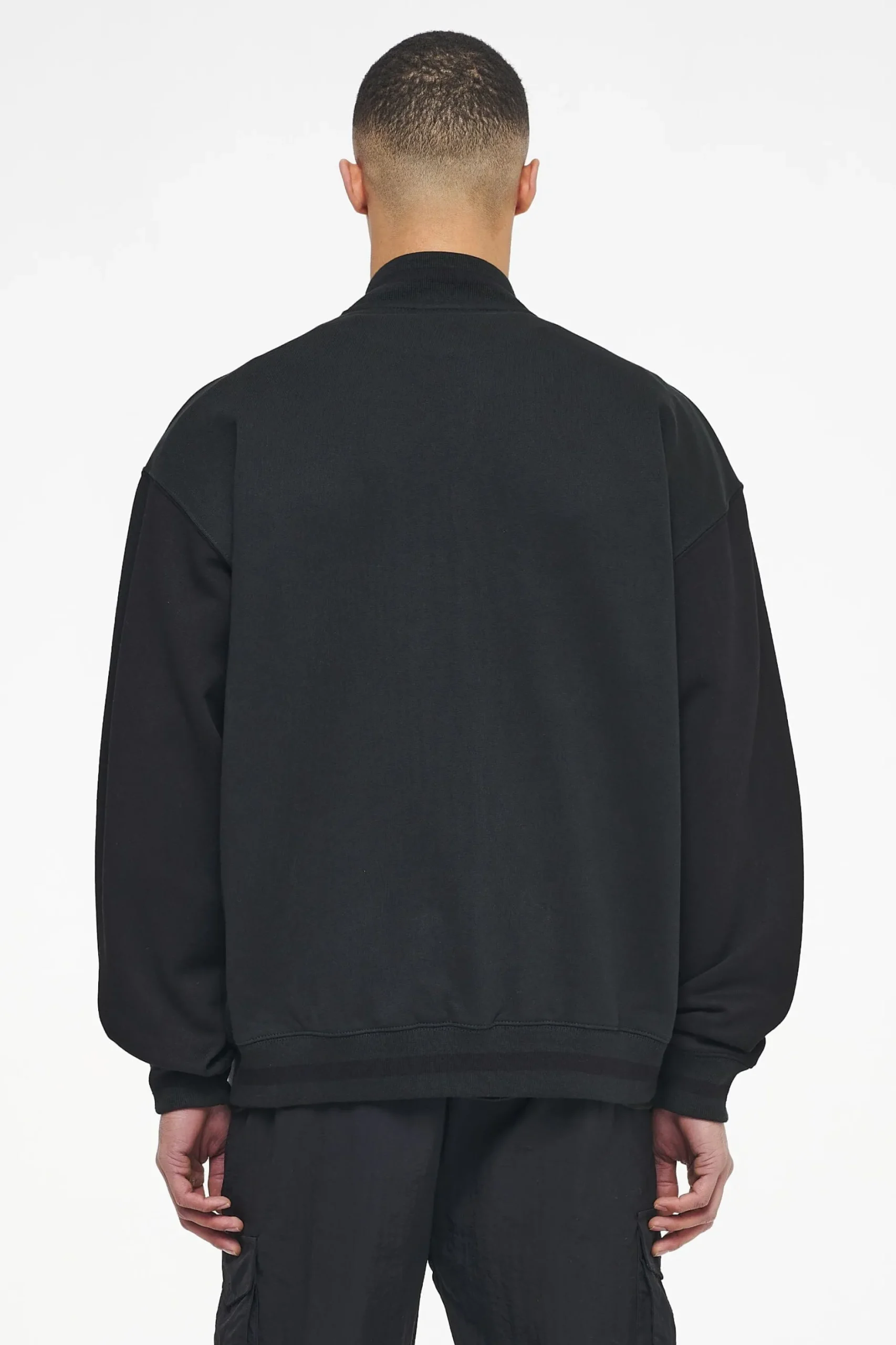 Pegador Jackets|Whitney Varsity Jacket Washed Black Ink Black