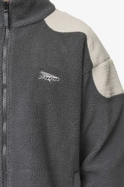 Pegador Jackets|Willett Fleece Jacket Anthracite Light Beige
