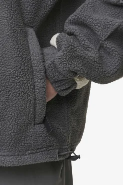 Pegador Jackets|Willett Fleece Jacket Anthracite Light Beige