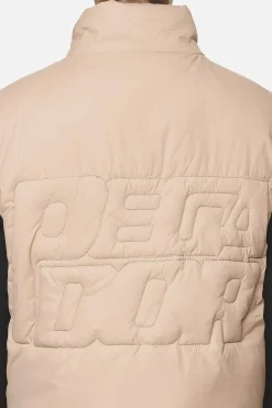Pegador Vests|Wilton Cropped Oversized Vest Safari Sand