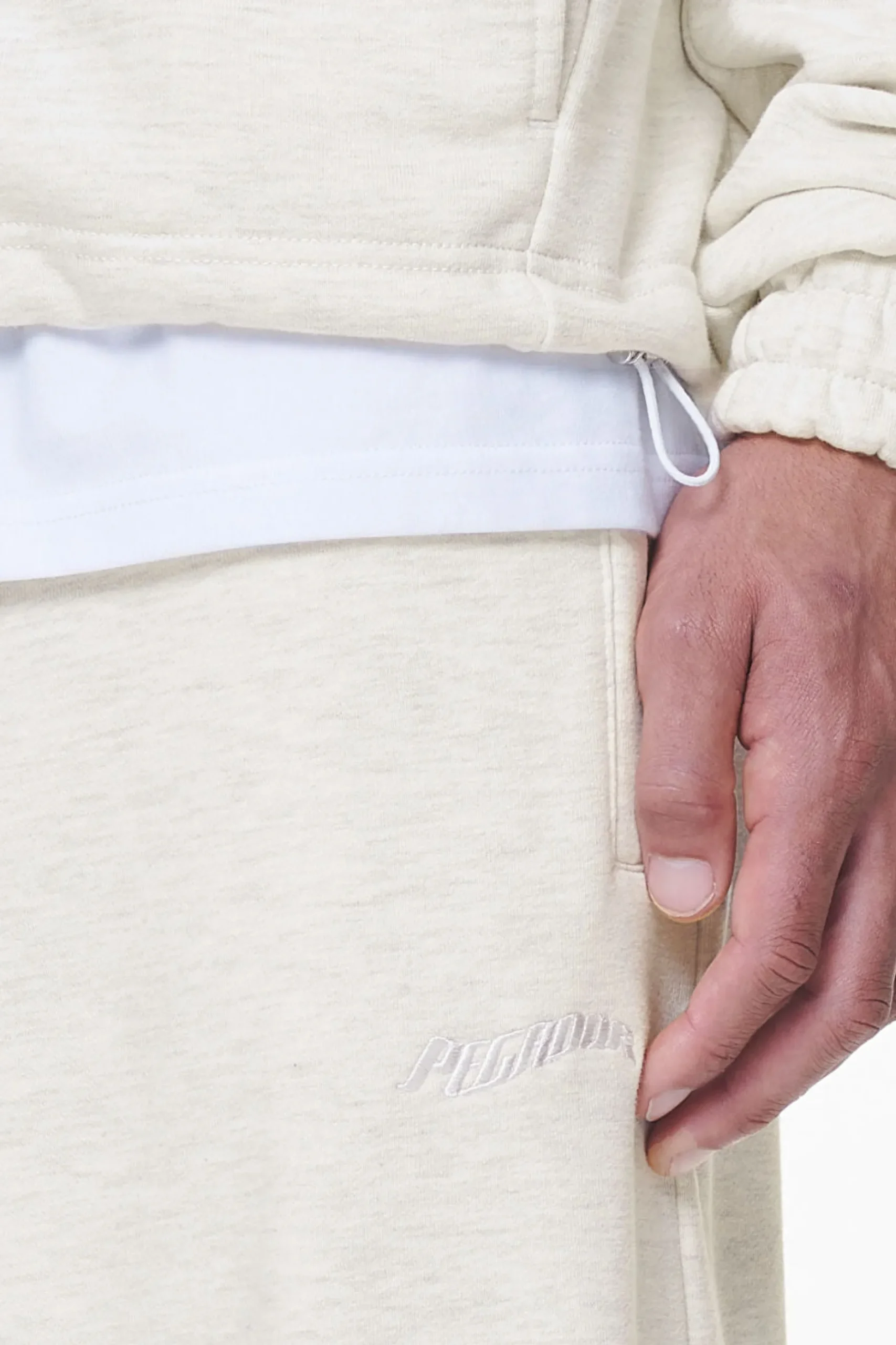 Pegador Pants & Joggers|Winds Terry Heavy Sweat Pants Cream Melange