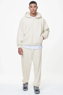 Pegador Hoodies|Zip Hoodies|Winds Terry Raglan Sweat Jacket Cream Melange