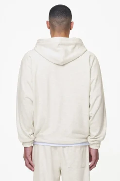 Pegador Hoodies|Zip Hoodies|Winds Terry Raglan Sweat Jacket Cream Melange