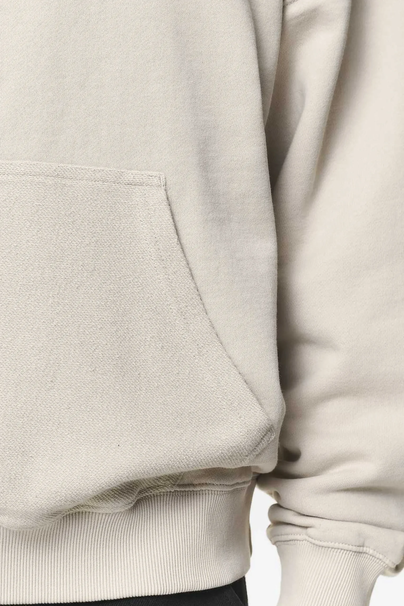 Pegador Hoodies|Wintor Inside Out Terry Boxy Hoodie Washed Dust Cream