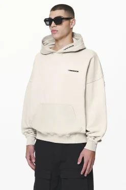 Pegador Hoodies|Wintor Inside Out Terry Boxy Hoodie Washed Dust Cream