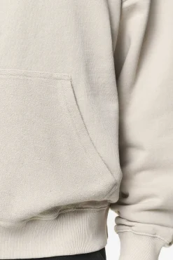 Pegador Hoodies|Wintor Inside Out Terry Boxy Hoodie Washed Dust Cream