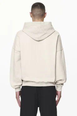 Pegador Hoodies|Wintor Inside Out Terry Boxy Hoodie Washed Dust Cream