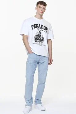 Pegador Jeans|Withy Distressed Ankle Jeans Washed Light Blue