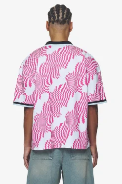 Pegador Tees|Worden Boxy Trikot White Pink