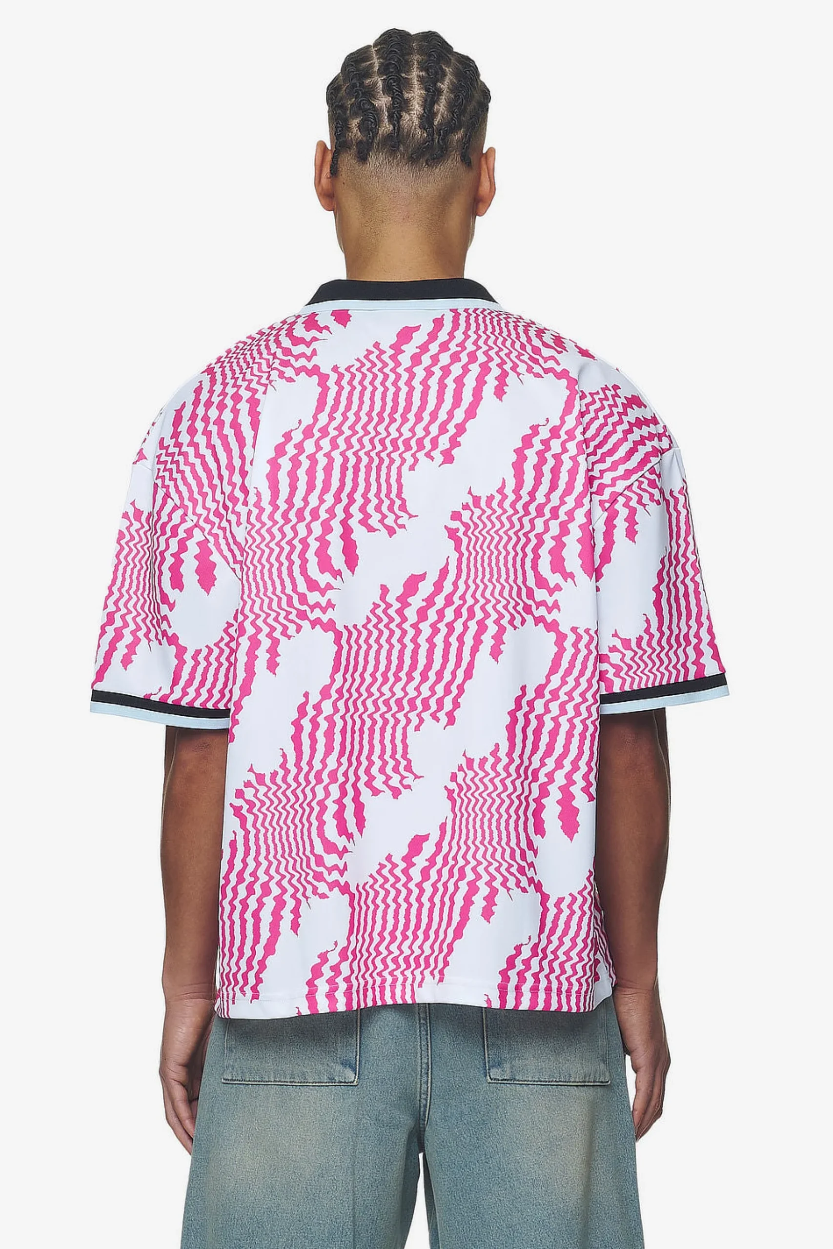 Pegador Tees|Worden Boxy Trikot White Pink