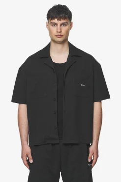 Pegador Shirts|Wyton Structured Summer Shirt Black