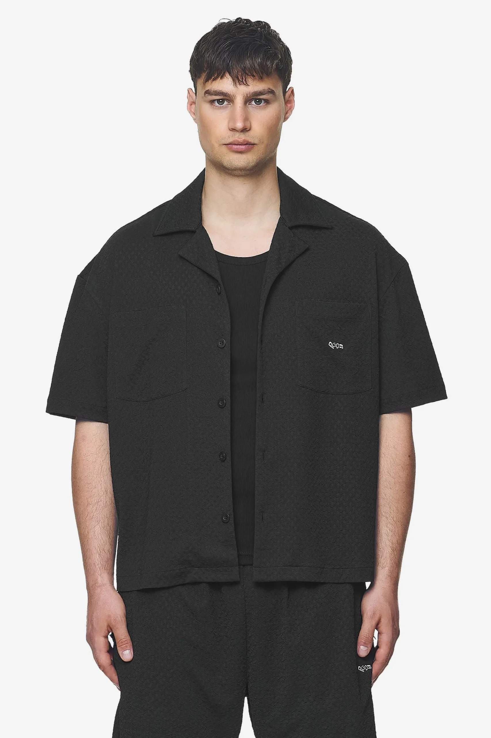 Pegador Shirts|Wyton Structured Summer Shirt Black