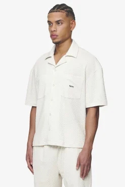 Pegador Shirts|Wyton Structured Summer Shirt Salty cream