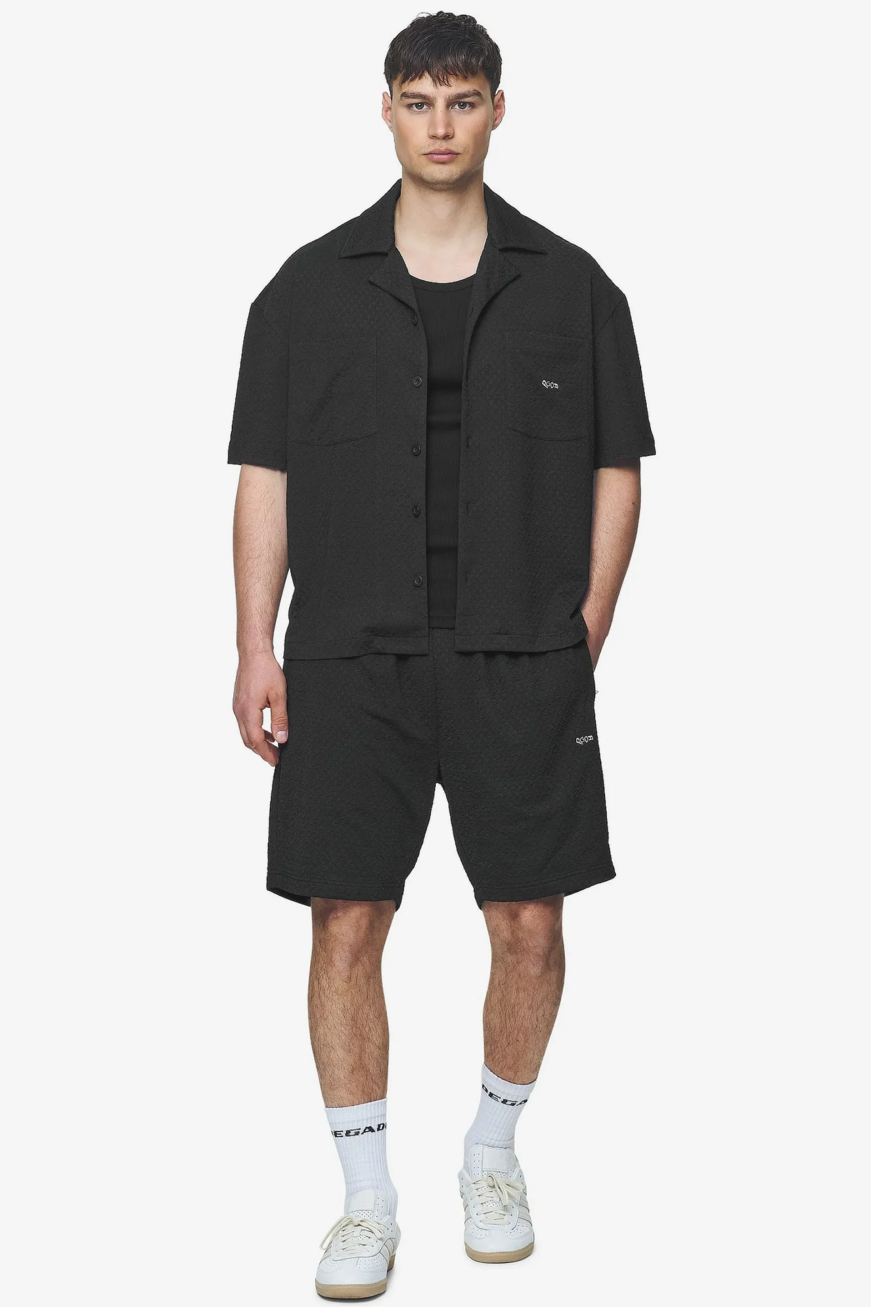 Pegador Shorts|Wyton Structured Summer Shorts Black