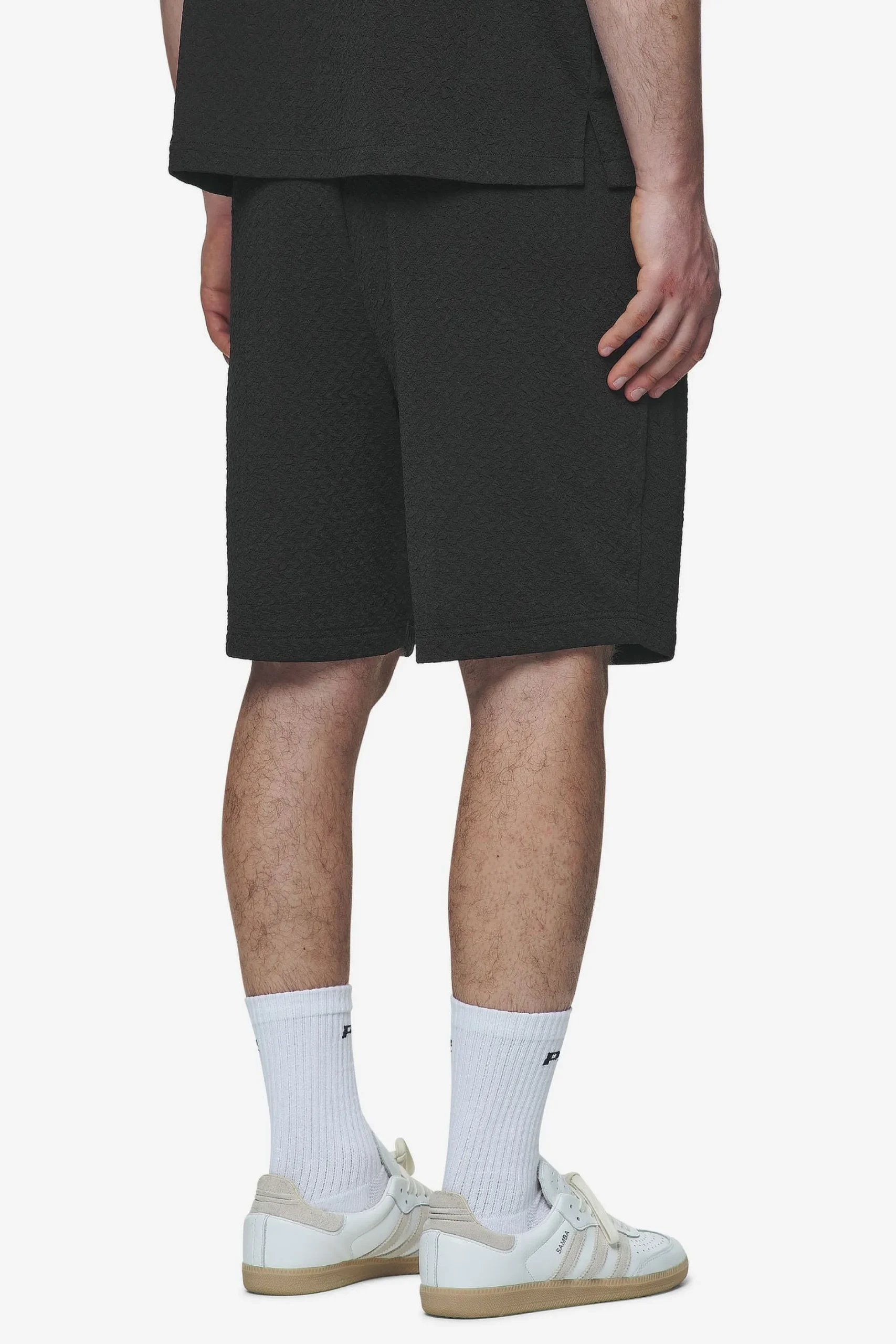 Pegador Shorts|Wyton Structured Summer Shorts Black