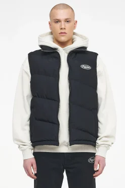 Pegador Vests|Yale Puffer Vest Black Ink
