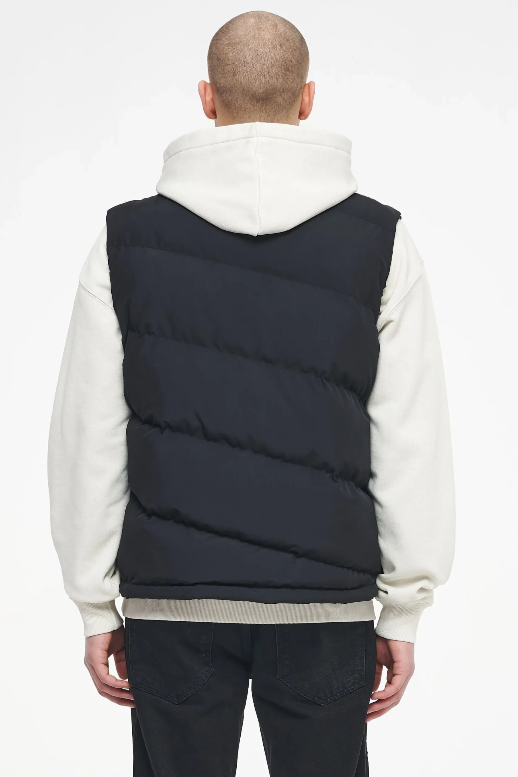 Pegador Vests|Yale Puffer Vest Black Ink